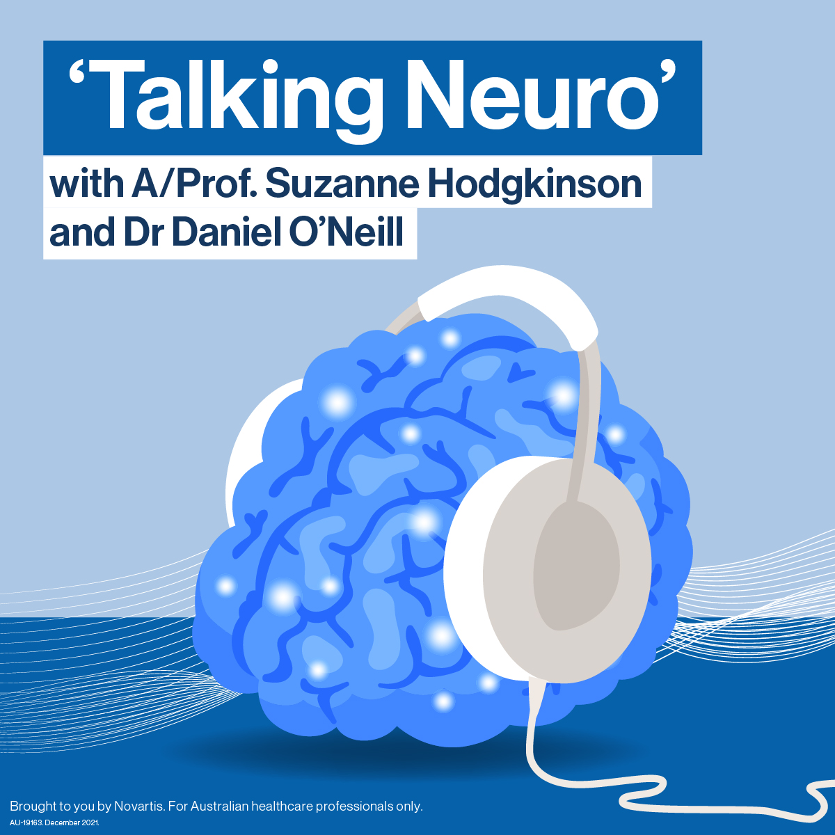 icon of a blue brain with headphones on